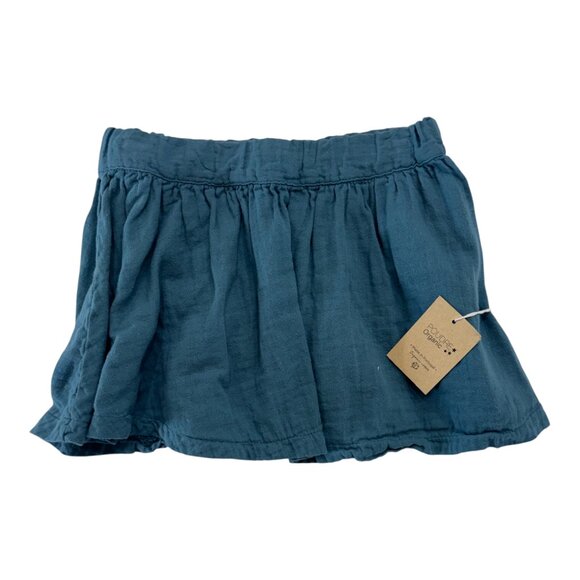 POUDRE ORGANIC - SKIRT - ORGANIC COTTON - BLUE GREEN - 18M- NWT - Picture 2 of 5